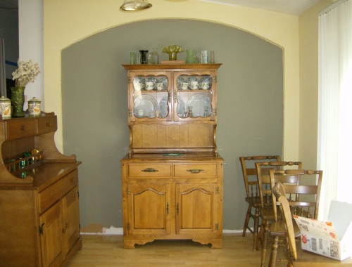 My grandmother\'s dining room furniture is just right for my home!