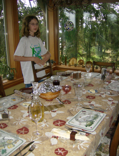 a table set for dining