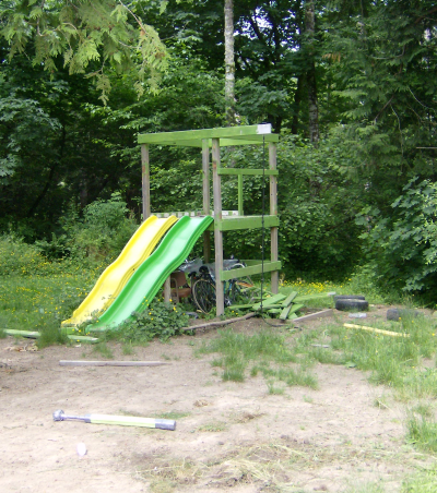 the fort with most of the railing down