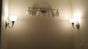 Master bath sconces